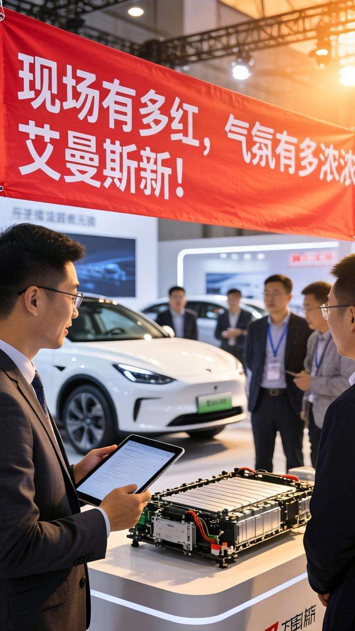 现场有多红，气氛有多浓！艾曼斯新能源汽车...第一张图