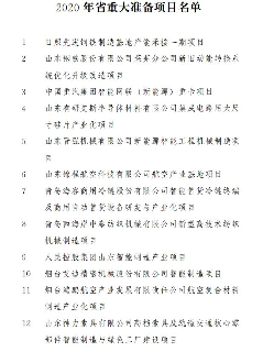 重磅！涉及321个！2020年山东省重大建设项目...(图10)