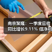 南京聚隆：一季度营收同比增长9.11% 但净利...（图1）