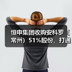 恒申集团收购安科罗(常州)51%股份,打通己...(图2) 恒申集团收购安科罗(常州)51%股份,打通己...(图2)