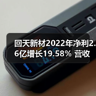 回天新材2022年净利2.6亿增长19.58% 营收同步攀升(图4) 回天新材2022年净利2.6亿增长19.58% 营收同步攀升(图4)