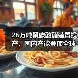 26万吨聚碳酸酯装置投产,国内产能登顶全球前列(图2) 26万吨聚碳酸酯装置投产,国内产能登顶全球前列(图2)