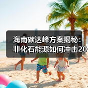 海南碳达峰方案揭秘:非化石能源如何冲击2030目标?(图1) 海南碳达峰方案揭秘:非化石能源如何冲击2030目标?(图1)